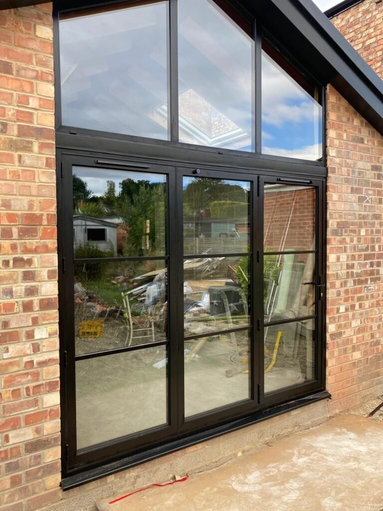 Herritage bifold door and Shaped frame
